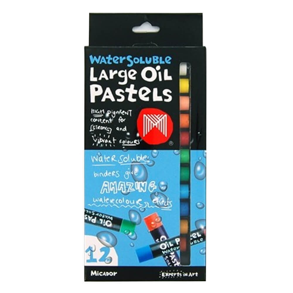 Micador Oil Pastels 12pk Assortered (stor)