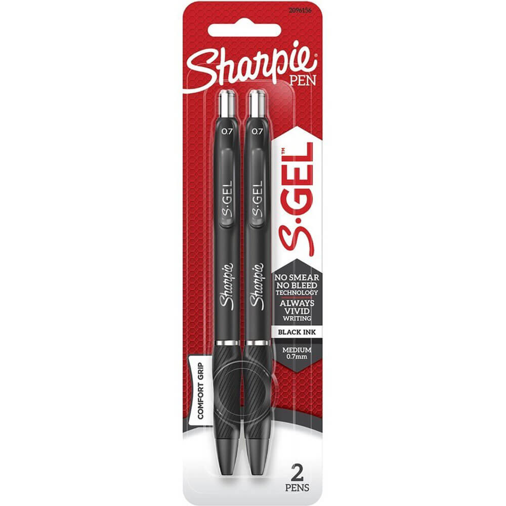 Sharpie S-gel udtrækkeligt Pen Medium 0,7 mm (2pk)