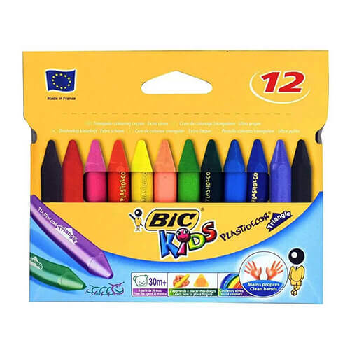 BiC Kids Plastidecor Crayons (12pk)