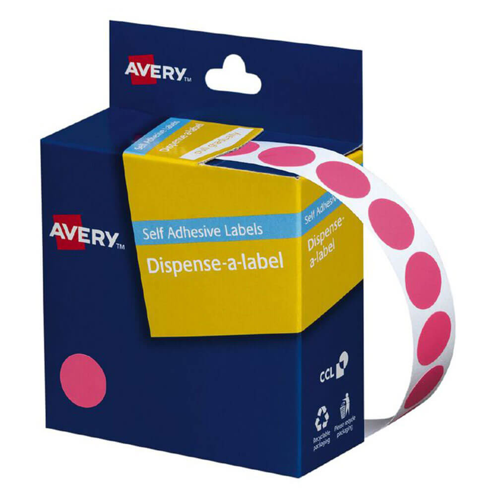 Rótulos de pontos autoadesivos Avery 14mm (1050pcs)