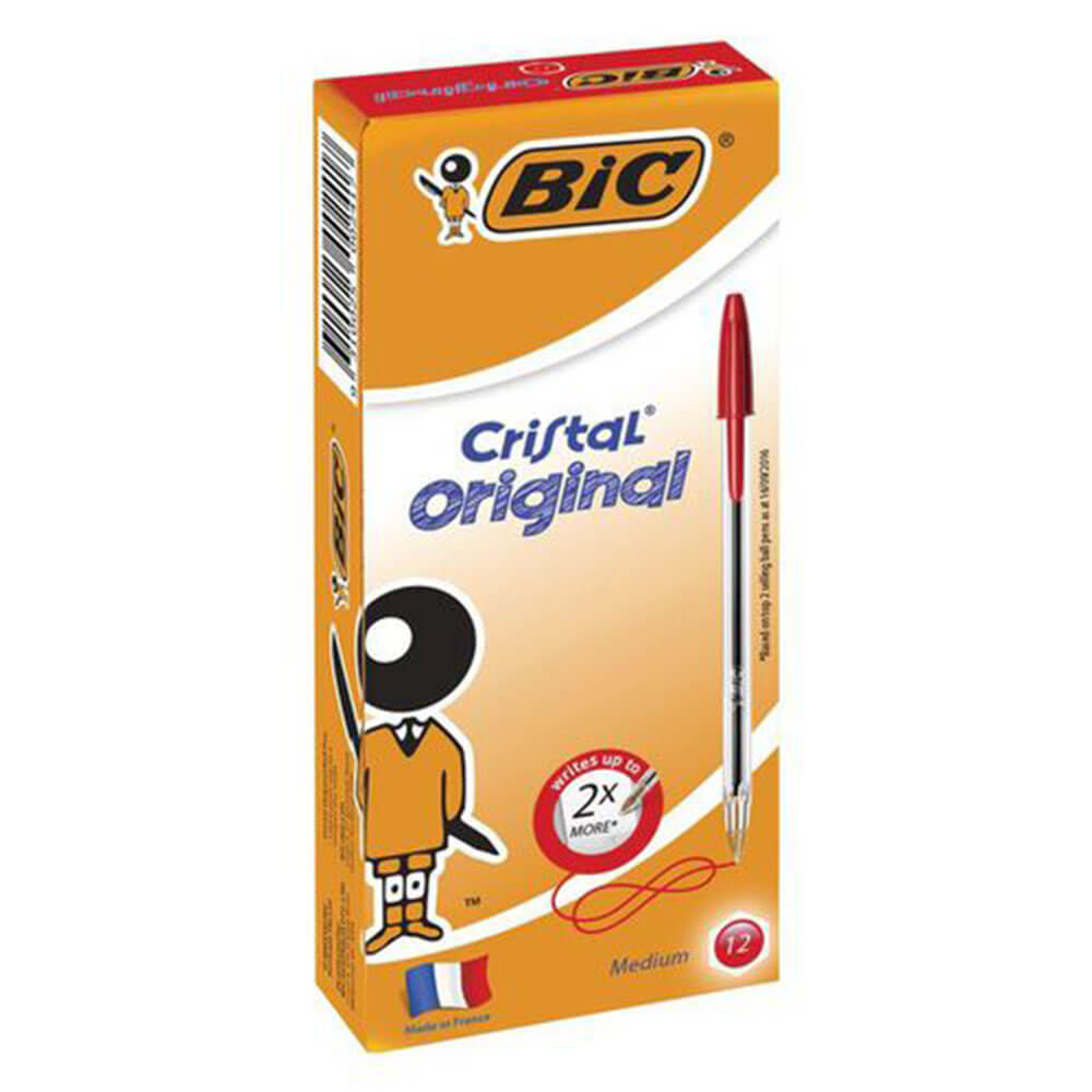 Bic cristal original ballpenn (12/eske)