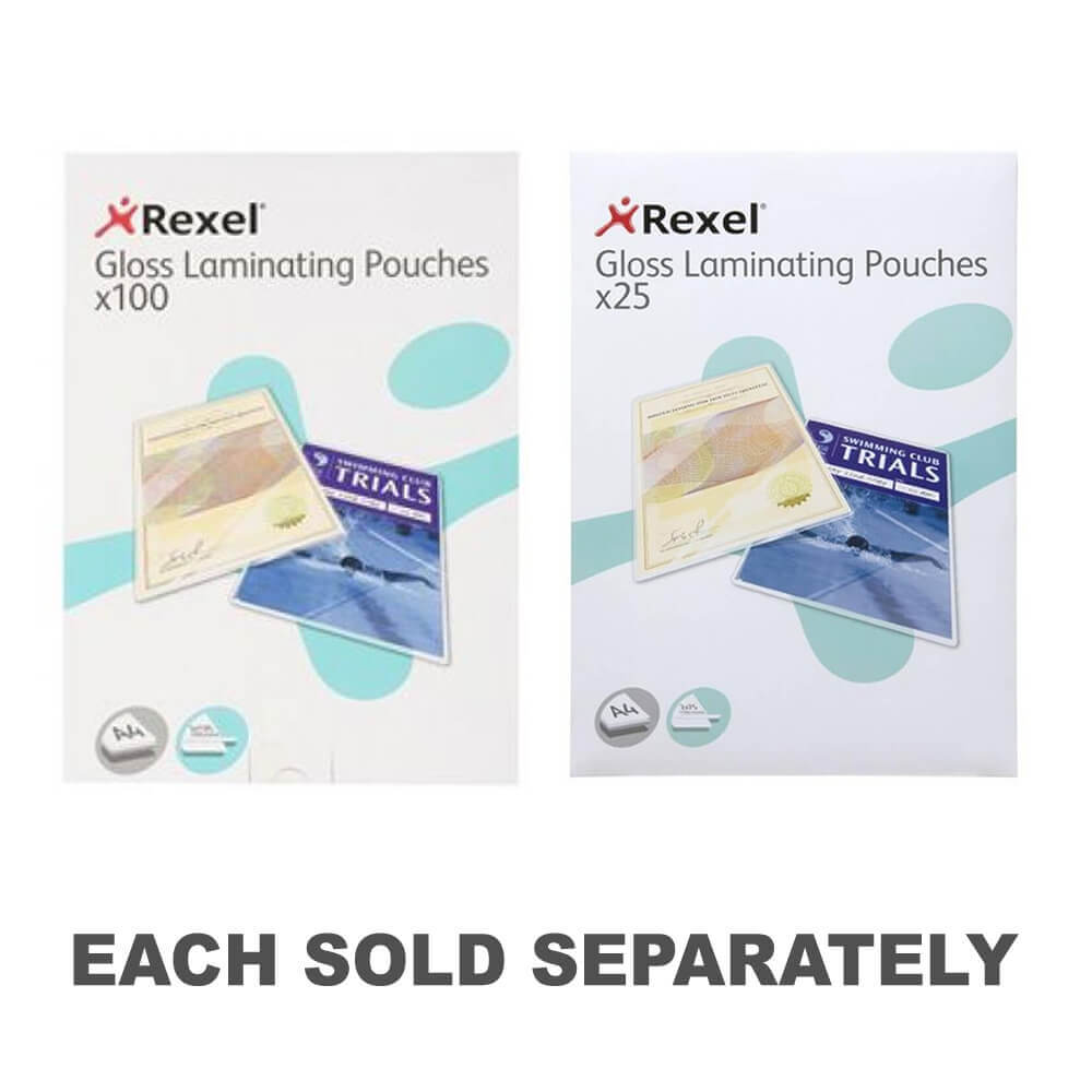 Rexel Gloss Laminating Pouches (A4)