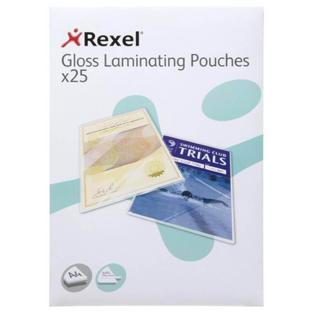 Rexel Gloss Laminating Pouches (A4)