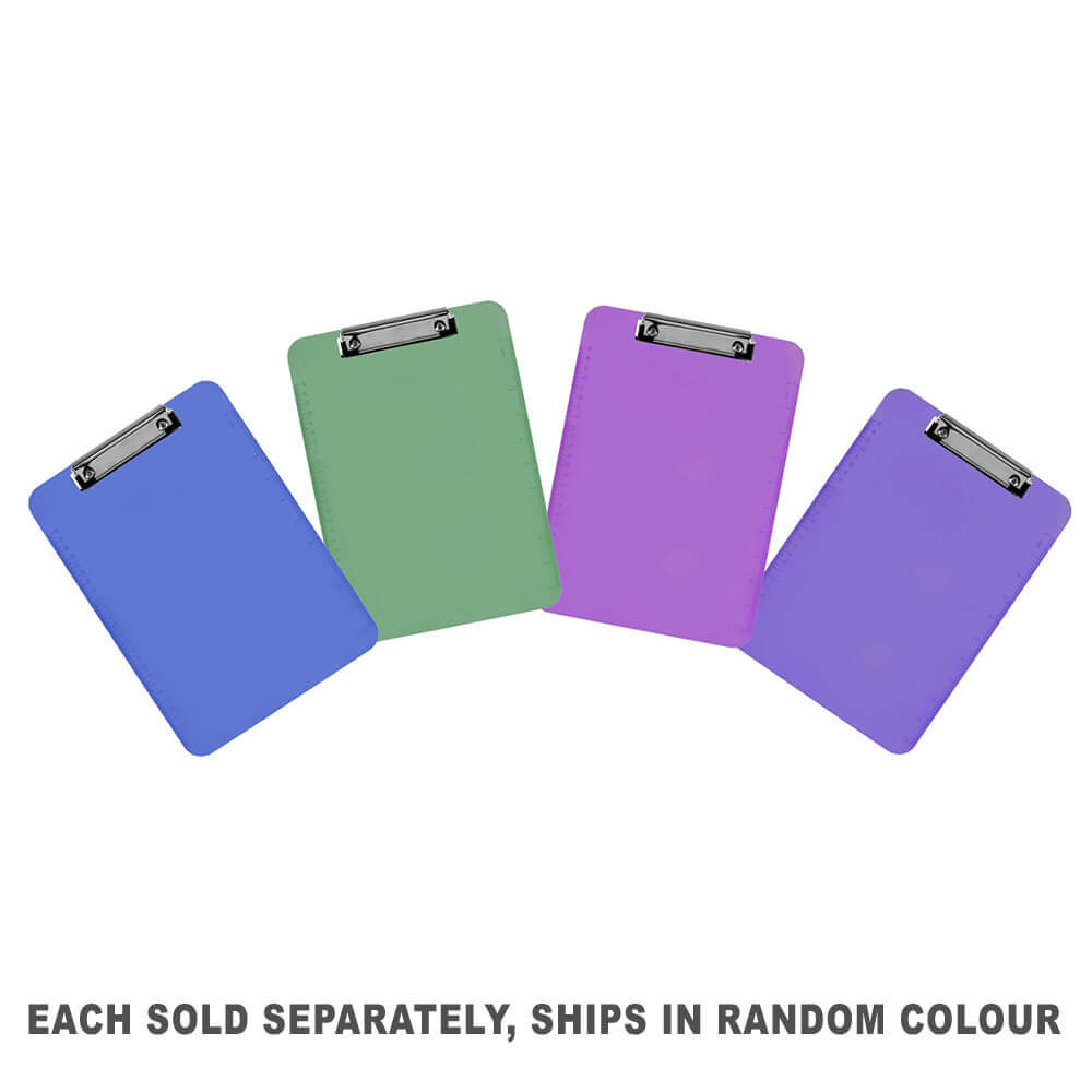 Marbig Plastic Clipboard A4 (Random Colour)