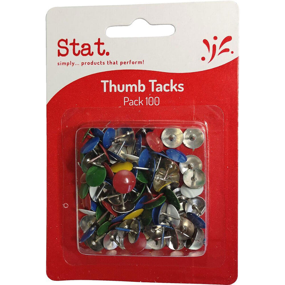 Stat tommelfinger tacks tegning stifter (100pk)