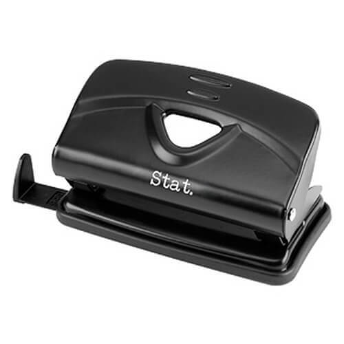 Stat 2 Hole Puncher Small 10 Sheets (Black)