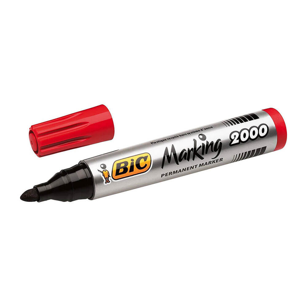  Bic Permanentmarker mit Rundspitze, 12 Stück (1,7 mm)