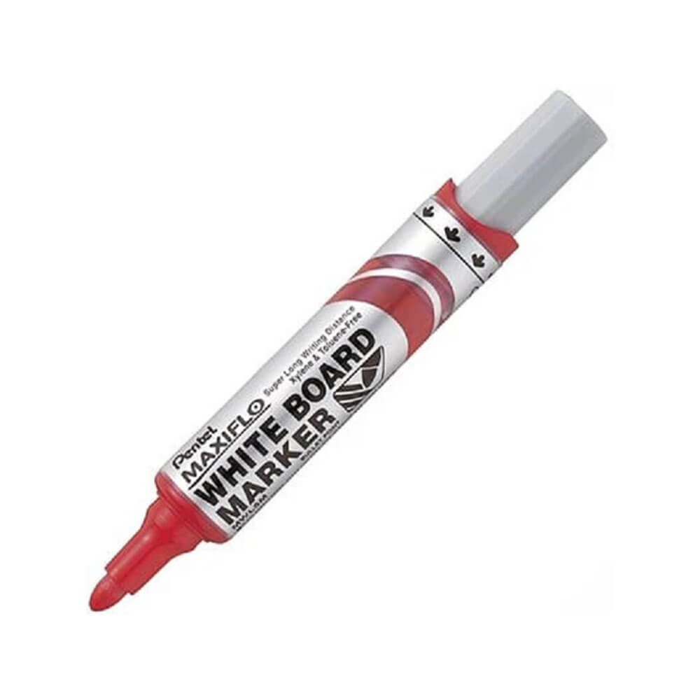 Pentel Maxiflo Bullet Tip Whiteboard Marker 12 stk