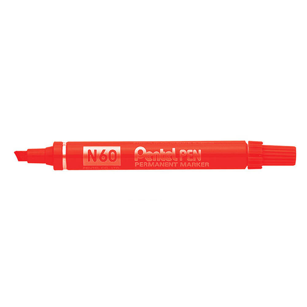 Pentel N60 mejselpunkt Permanent markör 12st