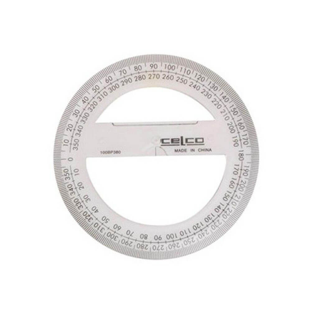 Celco 360 gradi Full Circle protrattore 10 cm (Clear)