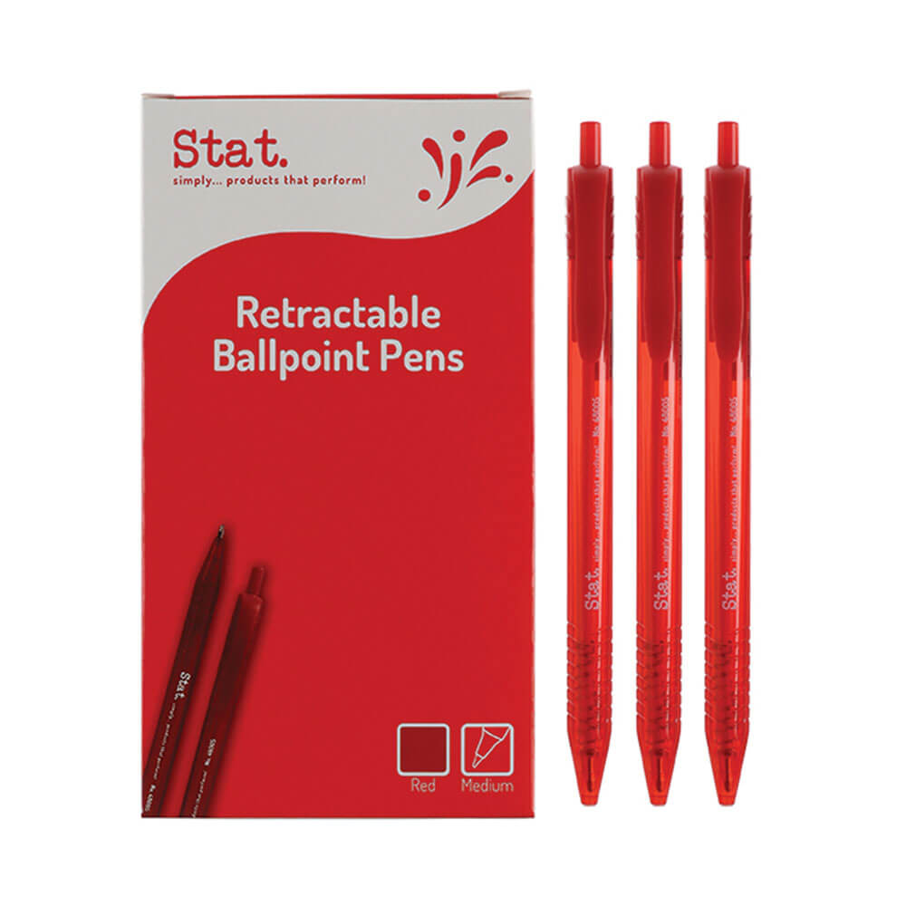 Stat rétractable Medium Ballpoint Pen 1mm (boîte de 12)