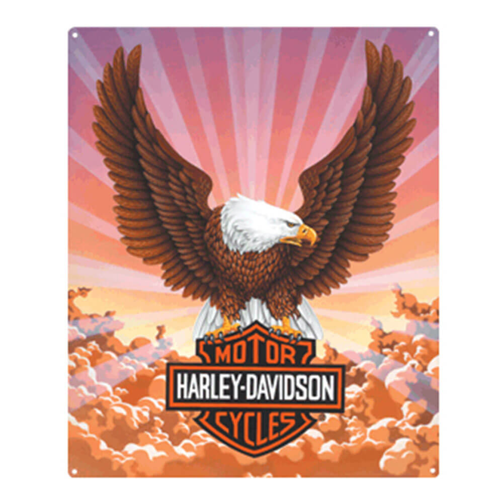 Harley Davidson die cut präglad tennskylt